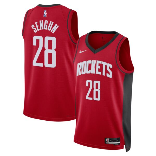 Alperen Sengun Houston Rockets Nike Unisex Swingman Jersey - Icon Edition - Red - Image 2