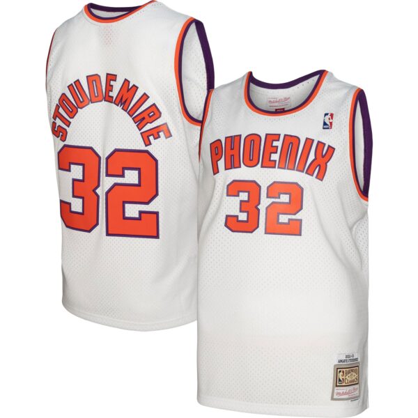Amar'e Stoudemire Phoenix Suns Mitchell & Ness 2001/02 Hardwood Classics Swingman Jersey - White - Image 2
