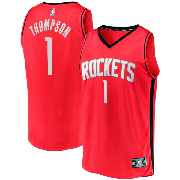 Amen Thompson Houston Rockets Fanatics  Fast Break Replica Jersey - Icon Edition - Red - Image 2
