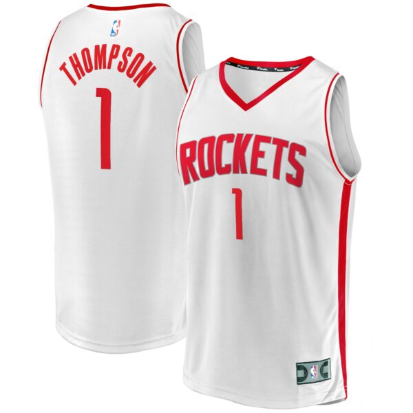 Amen Thompson Houston Rockets Fanatics Fast Break Replica Player Jersey - Association Edition - White - Image 2