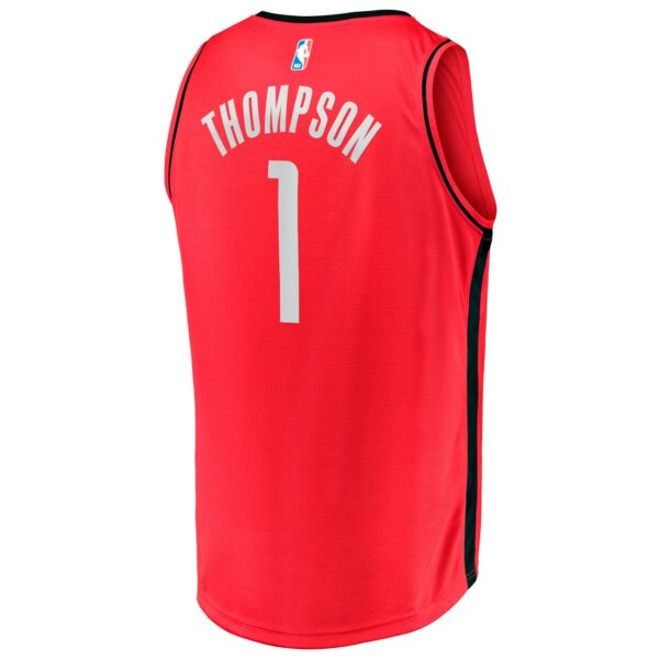 Amen Thompson Houston Rockets Fanatics Youth Fast Break Replica Jersey - Icon Edition - Red - Image 4