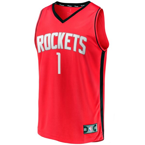 Amen Thompson Houston Rockets Fanatics Youth Fast Break Replica Jersey - Icon Edition - Red - Image 3