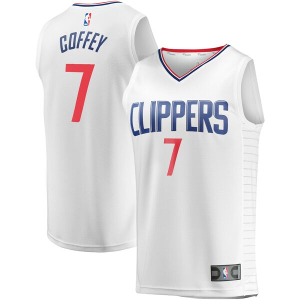 Amir Coffey LA Clippers Fanatics Fast Break Player Jersey - Association Edition - White - Image 2