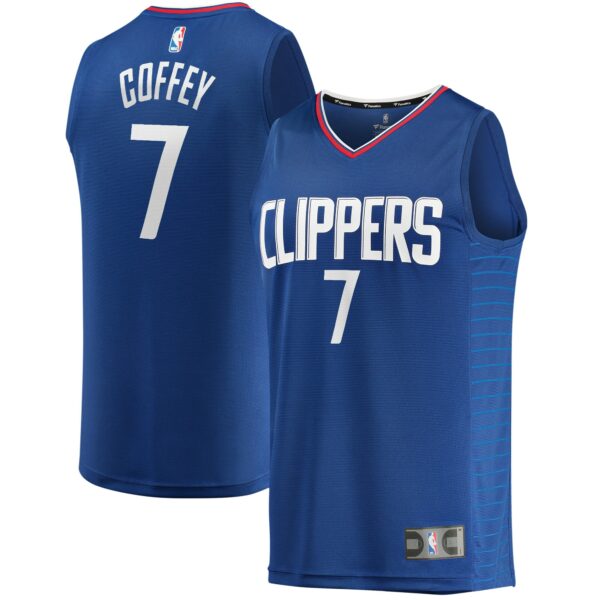 Amir Coffey LA Clippers Fanatics Youth Fast Break Player Jersey - Icon Edition - Royal - Image 2