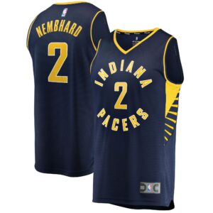 Andrew Nembhard Indiana Pacers Fanatics Fast Break Replica Jersey - Icon Edition - Navy