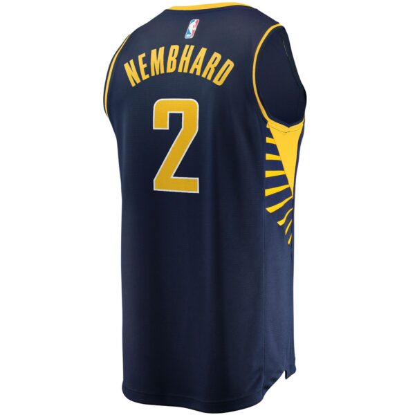 Andrew Nembhard Indiana Pacers Fanatics Fast Break Replica Jersey - Icon Edition - Navy - Image 4