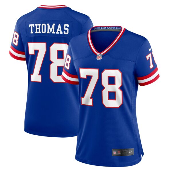Andrew Thomas New York Giants Nike Women's Classic Player Game Jersey - Royal