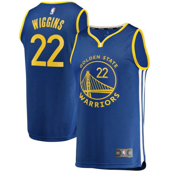Andrew Wiggins Golden State Warriors Fanatics Fast Break Replica Jersey - Icon Edition - Royal - Image 2