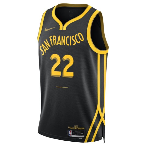 Andrew Wiggins Golden State Warriors Nike Unisex 2023/24 Swingman Jersey - Black - City Edition - Image 3