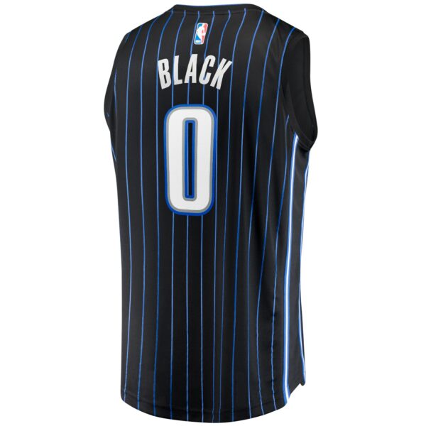 Anthony Black Orlando Magic Fanatics  Fast Break Replica Jersey - Icon Edition - Black - Image 4