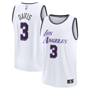 Anthony Davis Los Angeles Lakers Fanatics Fastbreak Jersey - City Edition - White