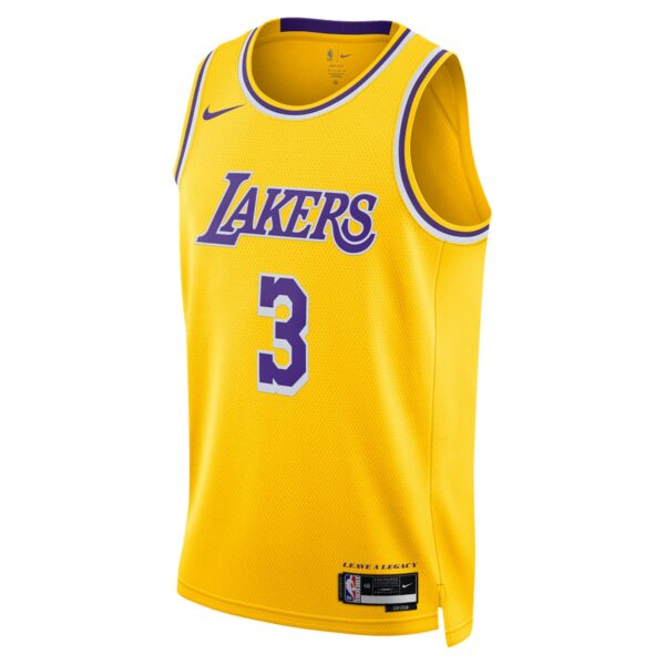 Anthony Davis Los Angeles Lakers Nike Unisex Swingman Jersey - Icon Edition - Gold - Image 3