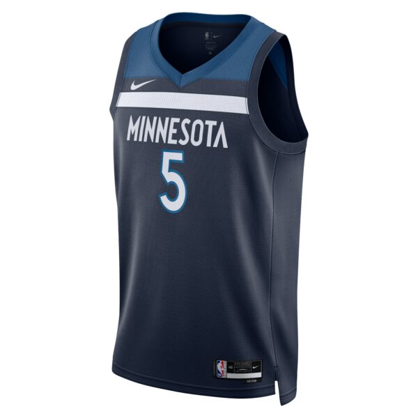 Anthony Edwards Minnesota Timberwolves Nike Unisex Badge Swingman Replica Jersey - Icon Edition - Navy - Image 3