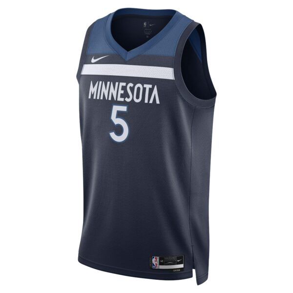 Anthony Edwards Minnesota Timberwolves Nike Unisex Swingman Jersey - Icon Edition - Navy - Image 3