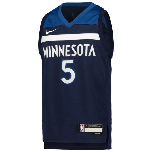 Anthony Edwards Minnesota Timberwolves Nike Youth Swingman Jersey - Icon Edition - Navy - Image 3