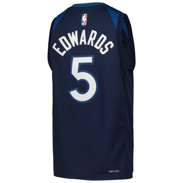 Anthony Edwards Minnesota Timberwolves Nike Youth Swingman Jersey - Icon Edition - Navy - Image 4