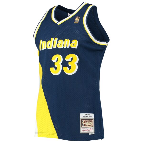 Antonio Davis Indiana Pacers Mitchell & Ness 1996/97 Hardwood Classics Swingman Jersey - Navy - Image 3