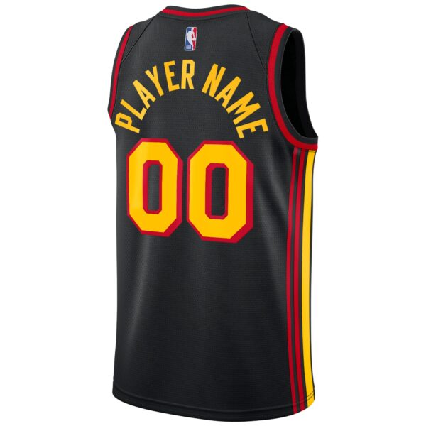 Atlanta Hawks Jordan Brand Swingman Custom Jersey - Statement Edition - Black - Image 4