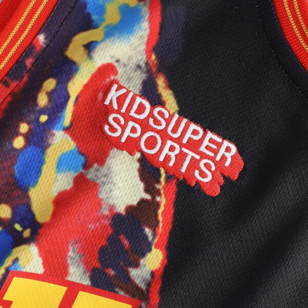 Atlanta Hawks NBA & KidSuper Studios by Fanatics Unisex Hometown Jersey - Red - Image 4