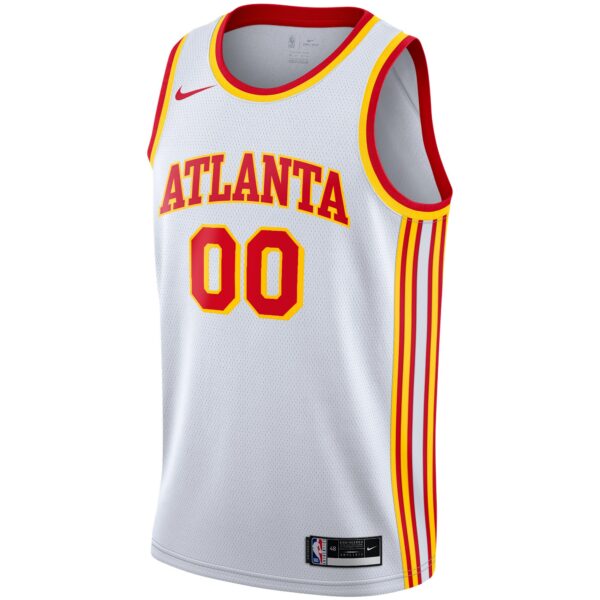 Atlanta Hawks Nike 2020/21 Swingman Custom Jersey - Association Edition - White - Image 3