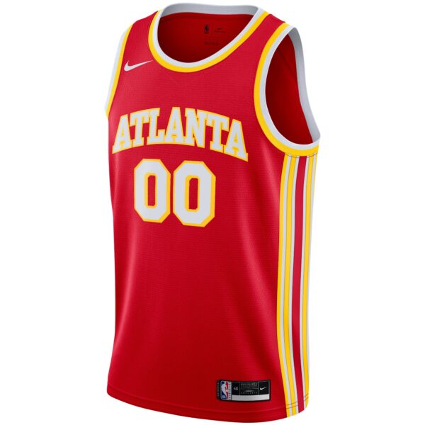 Atlanta Hawks Nike 2020/21 Swingman Custom Jersey - Icon Edition - Red - Image 3