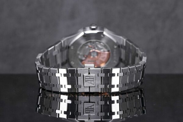 Audemars Piguet Royal Oak 41Mm Black Dial Stainless Steel Bracelet MenS Watch - Image 8