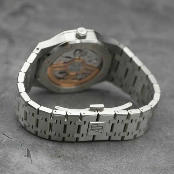 Audemars Piguet Royal Oak 41Mm blue Dial Stainless Steel Bracelet MenS Watch - Image 5