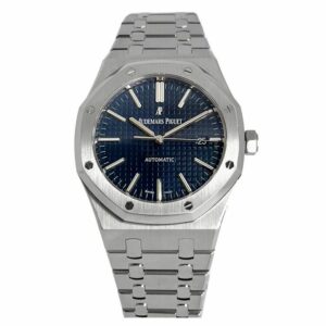 Audemars Piguet Royal Oak 41Mm blue Dial Stainless Steel Bracelet MenS Watch