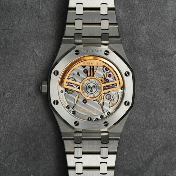Audemars Piguet Royal Oak 41Mm blue Dial Stainless Steel Bracelet MenS Watch - Image 3