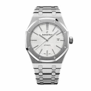 Audemars Piguet Royal Oak 41Mm Rhodium-Toned Dial Titanium Bracelet MenS Watch