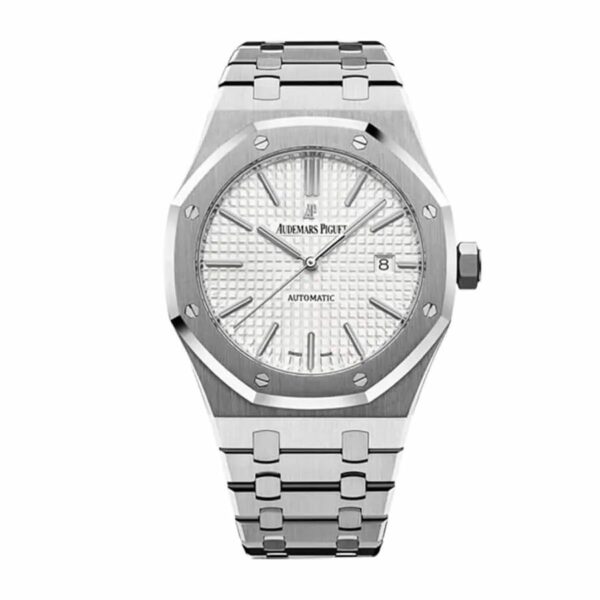 Audemars Piguet Royal Oak 41Mm Rhodium-Toned Dial Titanium Bracelet MenS Watch