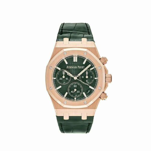 Audemars Piguet Royal Oak Chrono 50Th Anniversary Green Dial Watch
