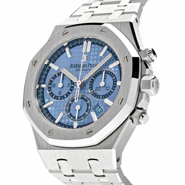Audemars Piguet Royal Oak Chronograph 38Mm White Gold Light Blue Dial 26317Bc Watch - Image 2