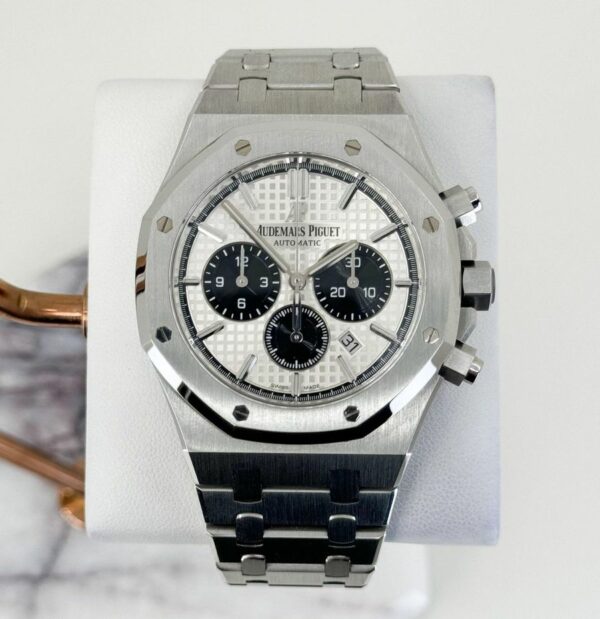 Audemars Piguet Royal Oak Chronograph 41Mm White Dial Panda 26331St Watch - Image 3