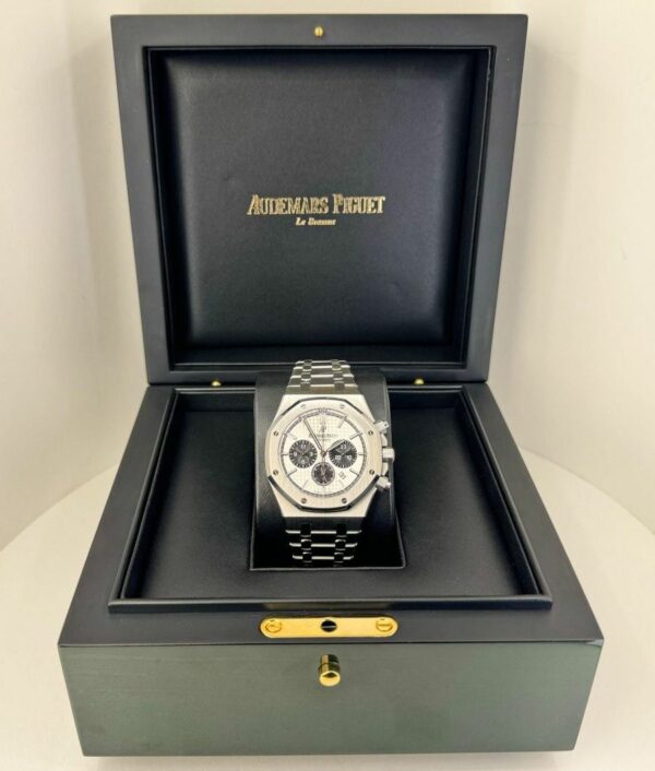 Audemars Piguet Royal Oak Chronograph 41Mm White Dial Panda 26331St Watch - Image 5