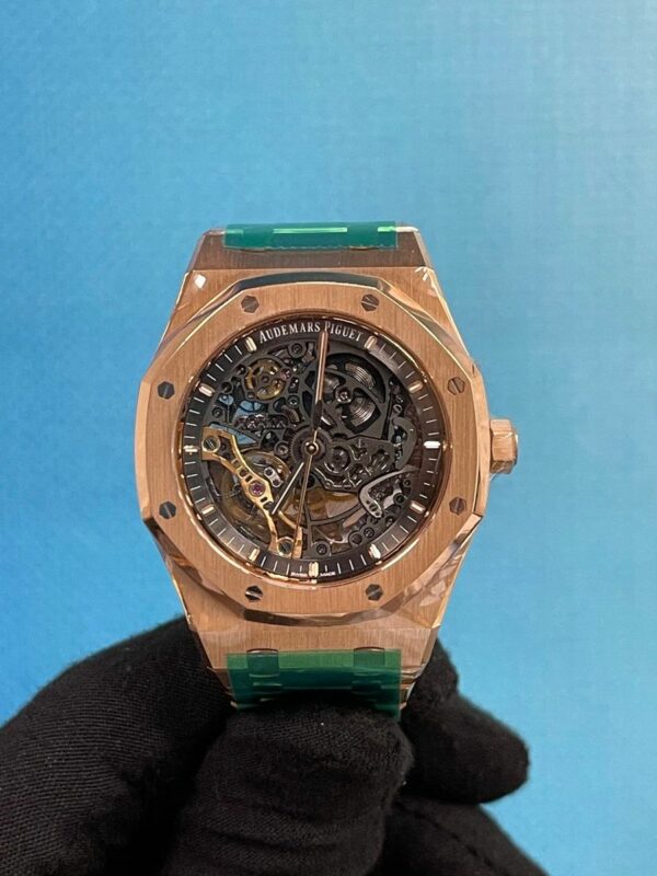 Audemars Piguet Royal Oak Double Balance Wheel Openworked 15407Oroo1220Or01 Watch - Image 6