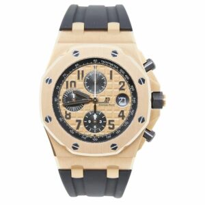 Audemars Piguet Royal Oak Offshore Chronograph 26470OR.OO.A002CR.01 Rose Gold Pink Dial on Rubber Strap Watch