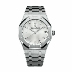 Audemars Piguet Royal Oak Self-Winding Stainless Steel 41Mm Silver Dial Watch