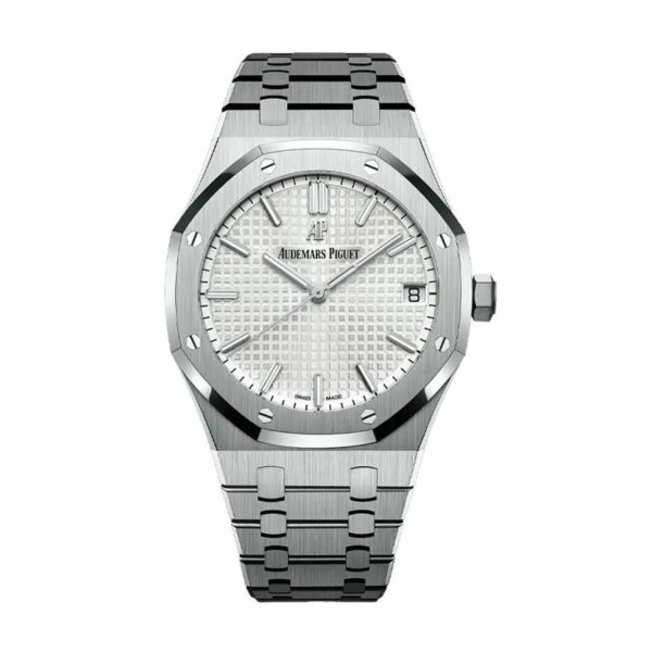 Audemars Piguet Royal Oak Self-Winding Stainless Steel 41Mm Silver Dial Watch
