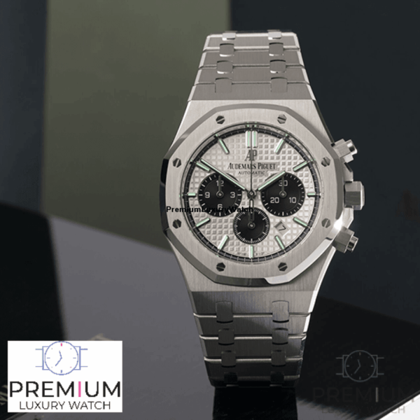 Audemars Piguet Royal Oak Selfwinding 41Mm Chronograph Silver Watch - Image 5