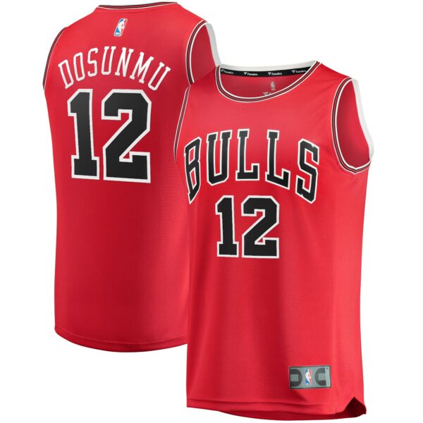 Ayo Dosunmu Chicago Bulls Fanatics Fast Break Replica Jersey - Icon Edition - Red - Image 2