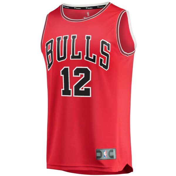 Ayo Dosunmu Chicago Bulls Fanatics Fast Break Replica Jersey - Icon Edition - Red - Image 3