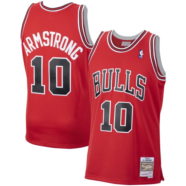 B. J. Armstrong Chicago Bulls Mitchell & Ness 2001/02 Hardwood Classics Swingman Jersey - Red - Image 2