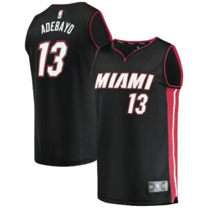 Bam Adebayo Miami Heat Fanatics Fast Break Replica Player Jersey - Icon Edition - Black