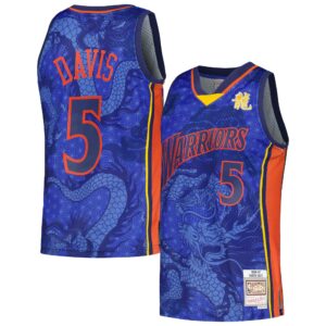 Baron Davis Golden State Warriors Mitchell & Ness 2006/07 Hardwood Classics Asian Heritage 6.0 Swingman Throwback Player Jersey - Royal
