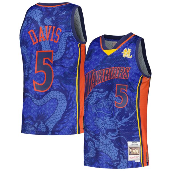 Baron Davis Golden State Warriors Mitchell & Ness 2006/07 Hardwood Classics Asian Heritage 6.0 Swingman Throwback Player Jersey - Royal