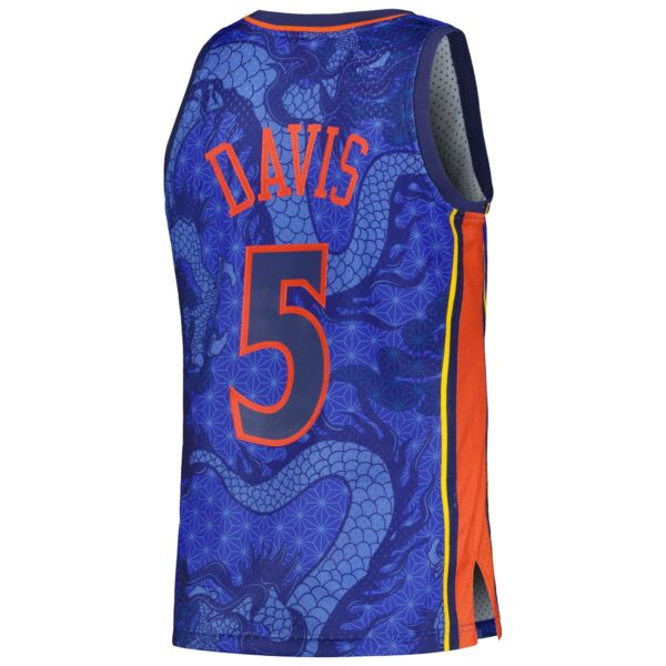 Baron Davis Golden State Warriors Mitchell & Ness 2006/07 Hardwood Classics Asian Heritage 6.0 Swingman Throwback Player Jersey - Royal - Image 4