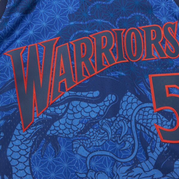 Baron Davis Golden State Warriors Mitchell & Ness 2006/07 Hardwood Classics Asian Heritage 6.0 Swingman Throwback Player Jersey - Royal - Image 6