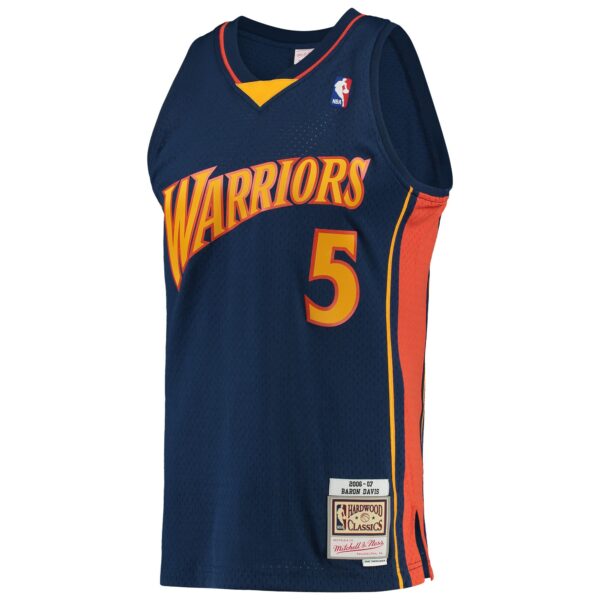 Baron Davis Golden State Warriors Mitchell & Ness 2006/07 Hardwood Classics Swingman Jersey - Navy - Image 3