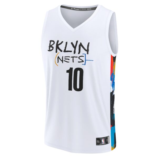 Ben Simmons Brooklyn Nets Fanatics Fastbreak Jersey - City Edition - White - Image 3
